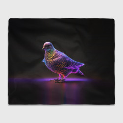 Неоновый голубь – Плед 3D с принтом купить со скидкой в -14%