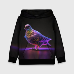 Детская толстовка 3D Неоновый голубь
