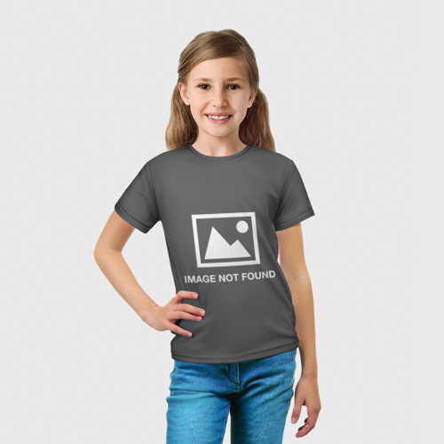 Детская футболка 3D Image not found, цвет 3D печать - фото 5