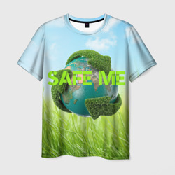 Спаси планету – Мужская футболка 3D с принтом купить со скидкой в -23%