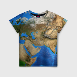 Детская футболка 3D Земля с высоты