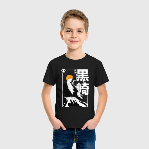 Детская футболка хлопок Тысячилетняя война - Ичиго - Блич, цвет черный - фото 3