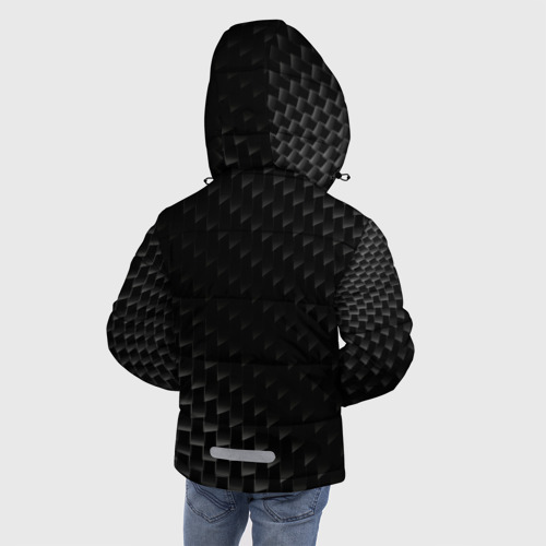 Зимняя куртка для мальчиков 3D Fiat карбоновый фон, цвет черный - фото 4