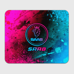 Прямоугольный коврик для мышки Saab - neon gradient