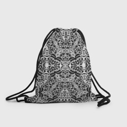 Рюкзак-мешок 3D Черно-белый ажурный кружевной узор