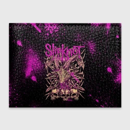 Обложка для студенческого билета Slipknot Pink goat, цвет бирюзовый