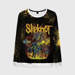 Мужской свитшот 3D Slipknot Yellow demon