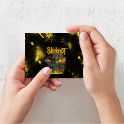 Поздравительная открытка Slipknot Yellow demon - фото 2