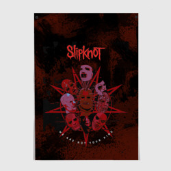 Постер Slipknot red satan