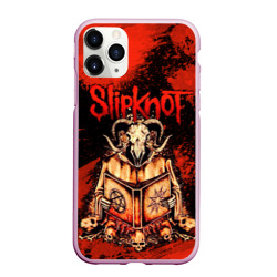 Чехол для iPhone 11 Pro Max матовый Slipknot  бараний череп