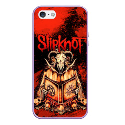 Чехол для iPhone 5/5S матовый Slipknot  бараний череп