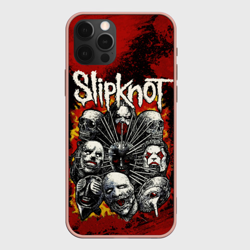 Чехол для iPhone 12 Pro Max с принтом Slipknot rock, вид спереди #2