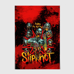 Постер Slipknot red  satan