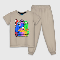 Детская пижама хлопок Радужные друзья персонажи игры