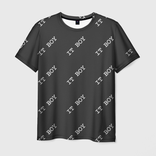 Мужская футболка с принтом Программисты - IT boy, вид спереди №1