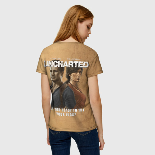 Женская футболка 3D Uncharted: Legacy of Thieves Collection, цвет 3D печать - фото 4