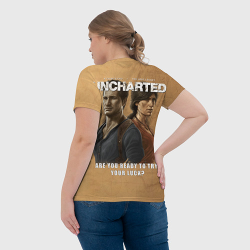 Женская футболка 3D Uncharted: Legacy of Thieves Collection, цвет 3D печать - фото 7