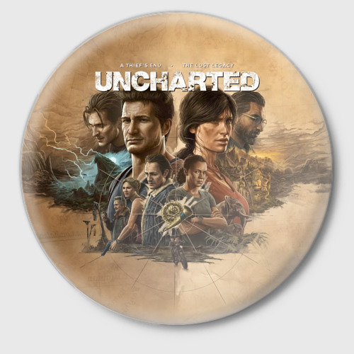 Значок Uncharted: Legacy of Thieves Collection, цвет белый