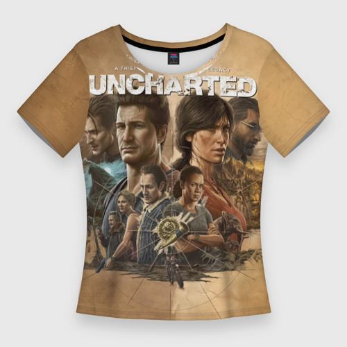 Женская футболка 3D Slim Uncharted: Legacy of Thieves Collection, цвет 3D печать