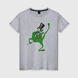 Лягушонок Пепе в танце – Женская футболка хлопок с принтом купить со скидкой в -20%