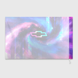 Флаг 3D Chevrolet неоновый космос - фото 2