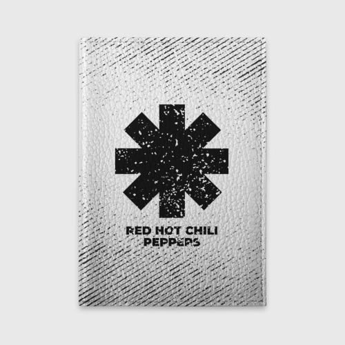 Обложка для автодокументов Red Hot Chili Peppers с потертостями на светлом фоне