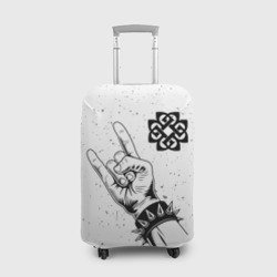 Чехол для чемодана 3D Breaking Benjamin и рок символ