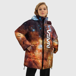 Женская зимняя куртка Oversize Рождение новой звезды - NASA - фото 2
