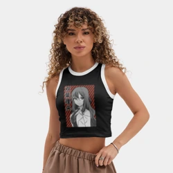 Женская укороченная майка-топ хлопок Милая Рио Футаба - фото 2