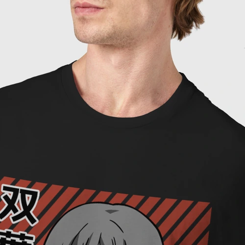 Мужская футболка хлопок с принтом Милая Рио Футаба, фото #4