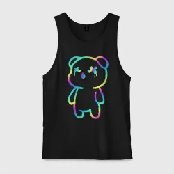 Мужская майка хлопок Cool neon bear