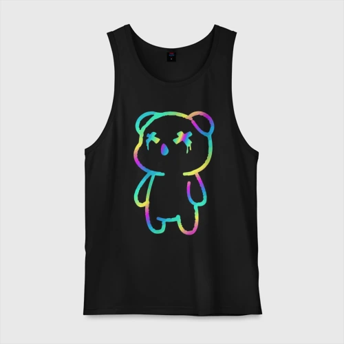 Мужская майка хлопок Cool neon bear