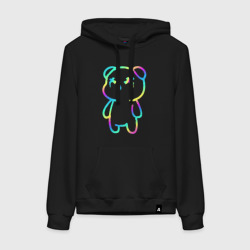Женская толстовка хлопок Cool neon bear