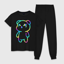 Женская пижама хлопок Cool neon bear