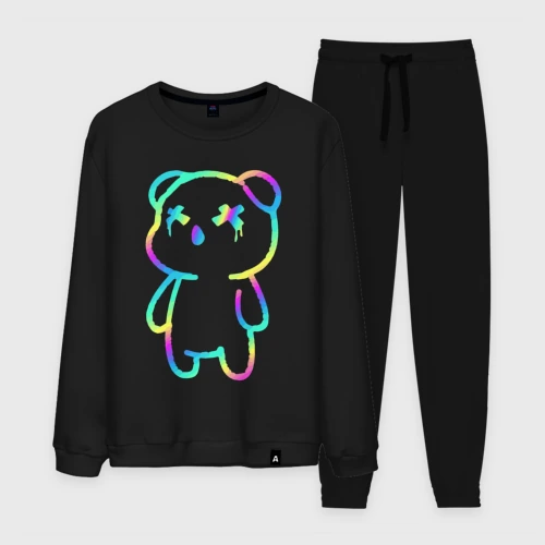 Мужской костюм хлопок Cool neon bear