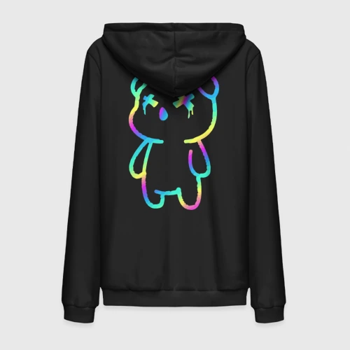 Мужская толстовка на молнии хлопок Cool neon bear