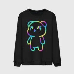Мужской свитшот хлопок Cool neon bear