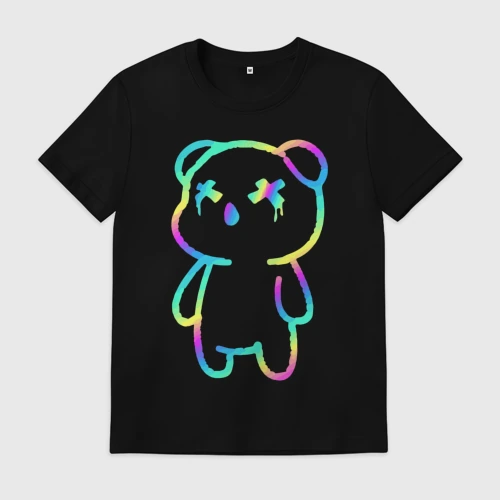 Мужская футболка хлопок Cool neon bear