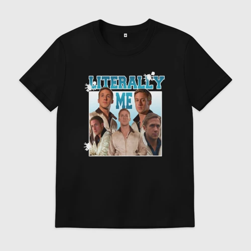 Мужская футболка хлопок Literally Me - Drive Ryan Gosling
