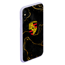 Чехол для iPhone XS Max матовый Gold Porsche - фото 2