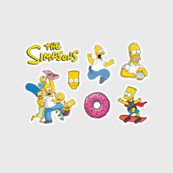 Симпсоны Гомер и другие – Набор наклеек с принтом купить