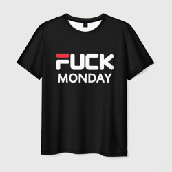 Мужская футболка 3D Fuck monday antibrand
