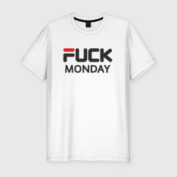 Мужская футболка хлопок Slim Fuck monday antibrand