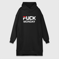 Платье-худи хлопок Fuck monday antibrand