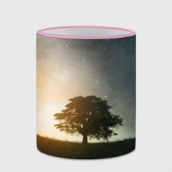 Кружка с полной запечаткой Раскидистое дерево на фоне звёздного неба - фото 2