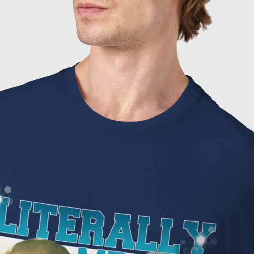 Мужская футболка хлопок Literally Me - Pusher Mads Mikkelsen, цвет темно-синий - фото 6