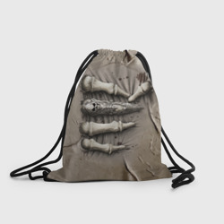 Рюкзак-мешок 3D Костлявая рука с перстнем сдавливает туловище
