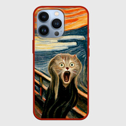 Чехол для iPhone 13 Pro Нейросеть - крик кота