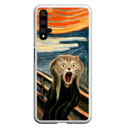 Чехол для Honor 20 Нейросеть - крик кота