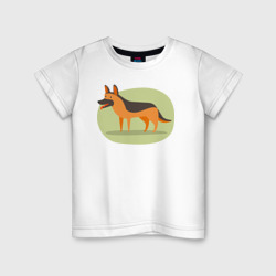 Детская футболка хлопок Немецкая oвчарка
